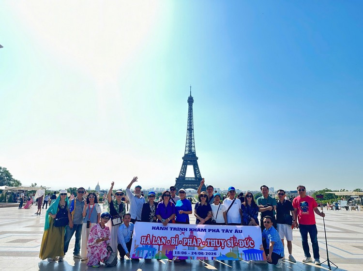 Tour 5 Nước Tây Âu: HÀ LAN - BỈ - PHÁP - THỤY SĨ - ĐỨC