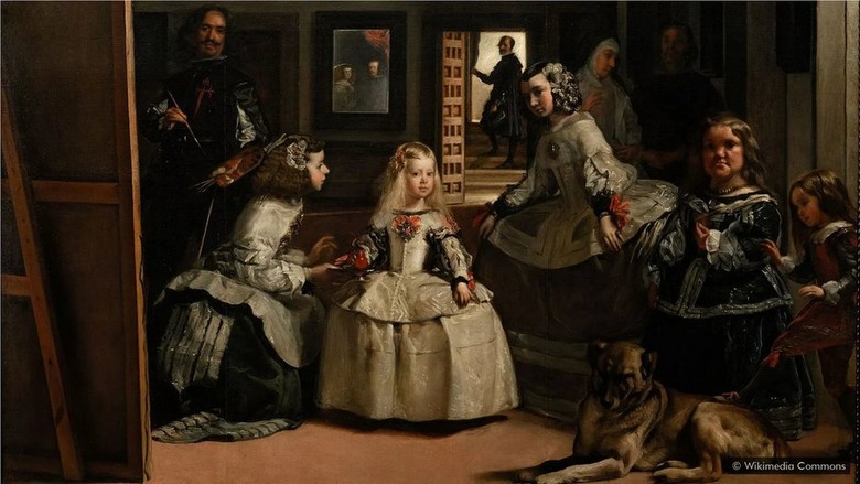 Bức Las Meninas của Velázquez trưng bày tại phòng 12 bảo tàng Prado