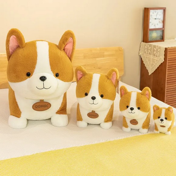 Cốc sứ và thú nhồi bông hình chó Corgi, quà lưu niệm mang biểu tượng hoàng gia Anh