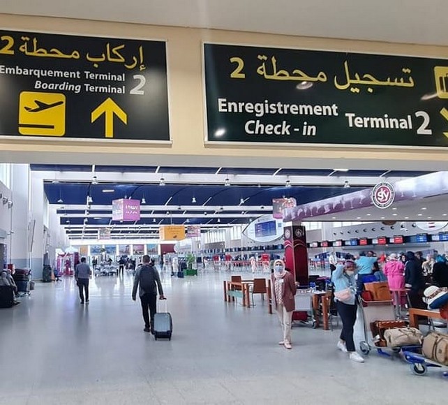 Cửa khẩu nhập cảnh tại sân bay quốc tế Mohammed V Casablanca