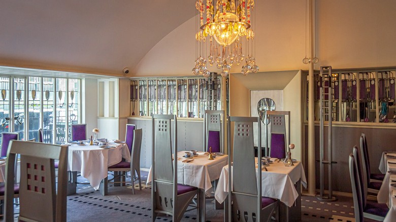 Nội thất phong cách Mackintosh tại Willow Tearooms Glasgow