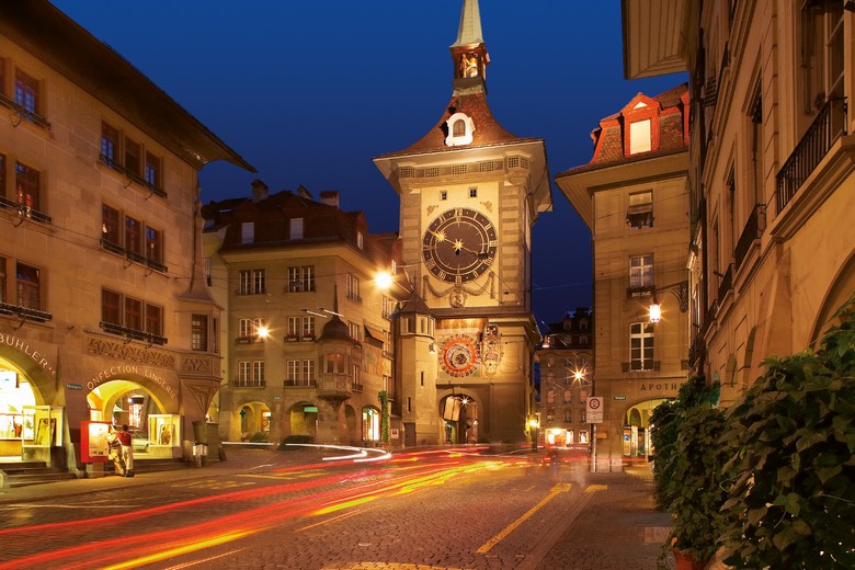 Phố cổ Bern về đêm