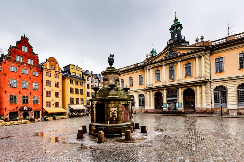 Quảng trường Stortorget tại khu phố cổ Gamla Stan, Stockholm