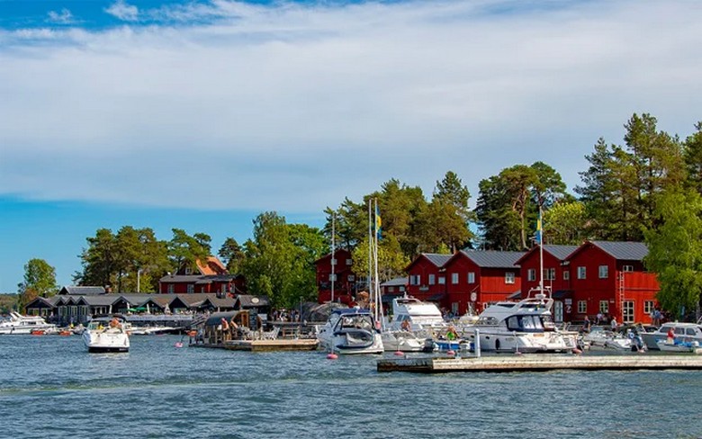 Quần đảo Stockholm nhìn từ boong du thuyền