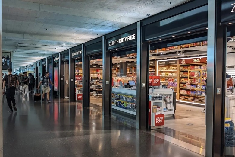 Quầy đổi ngoại tệ tại sân bay Zurich