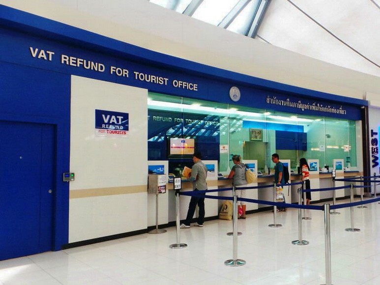 Quầy hoàn thuế VAT tại sân bay châu Âu