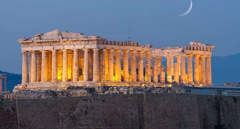 Đền Parthenon trên đồi Acropolis tại Athens, Hy Lạp